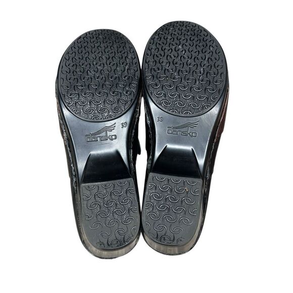 Dansko Women’s 9 Tenley Leather Clogs Black Brown Comfort Shoes - Picture 7 of 7